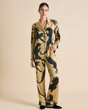 Lila Perriand Gold Panther Pajamas