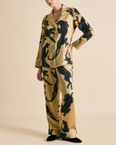 Lila Perriand Gold Panther Pajamas