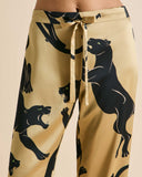 Lila Perriand Gold Panther Pajamas